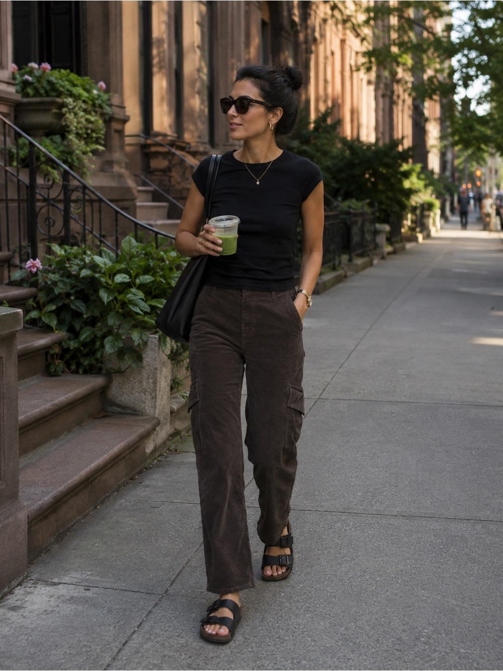 Vince Corduroy Flight Cargo Pants  Cropped Utility Trousers Size 6 NWT
